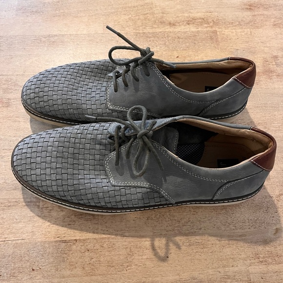 Johnston & Murphy McGuffey Woven Sheepskin Nubuck Sneakers - Picture 2 of 8